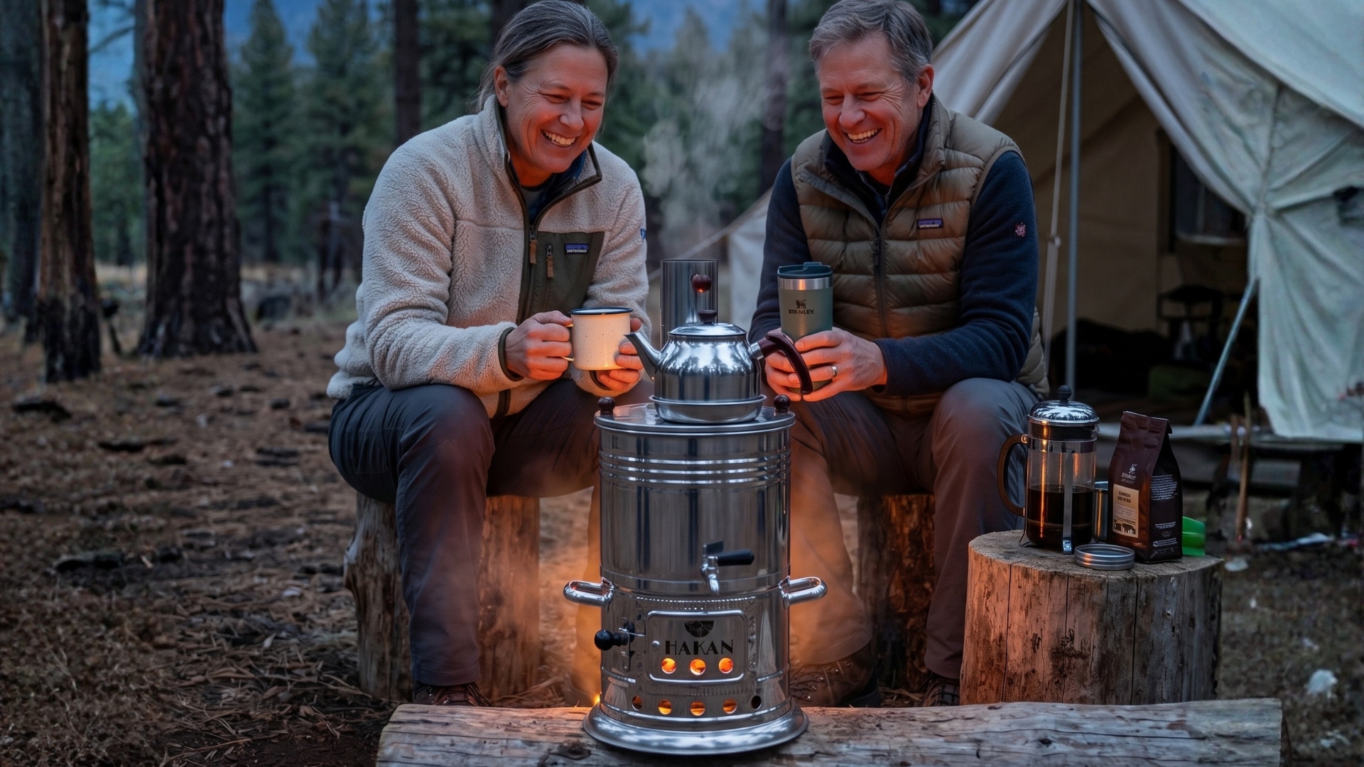 Amazon.com: Portable Turkish Samovar Tea Kettle, Camping Water