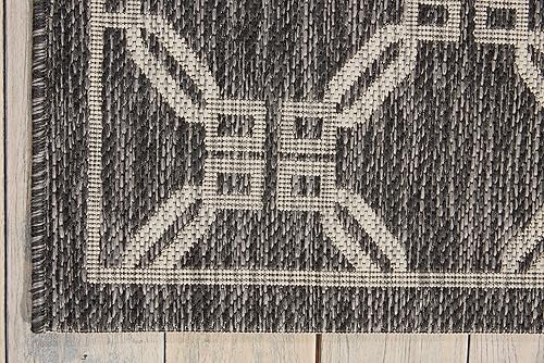 Miniatura 9 de Nourison Garden Party - Alfombra de área de 2.2 x 7.6 pies, tradicional, enrejado, dormitorio, sala de estar, comedor, cocina, fácil limpieza, no se