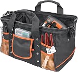 WORX WA0076 - Cassetta degli attrezzi in semplice nero con doppia maniglia, per riporre comodamente la borsa degli attrezzi senza attrezzi - 3