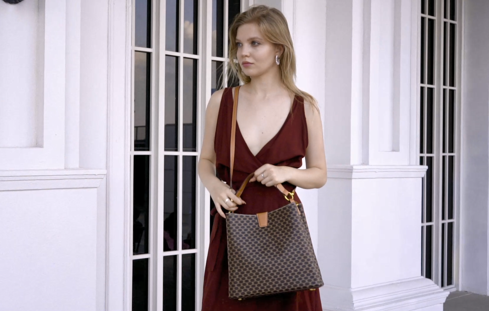 Bolso Satchel Vintage de Cuero para Mujer miniatura 7