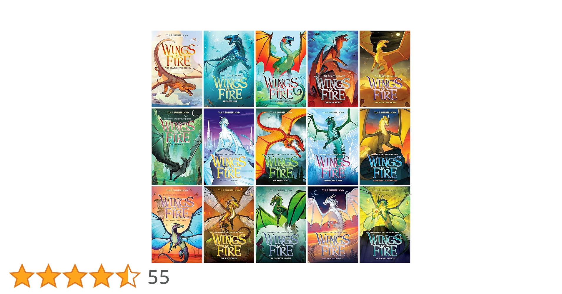 Wings of Fire 1-15 15冊セット Wings of Fire Hardcover Series Set (Books 1-15): Tui T