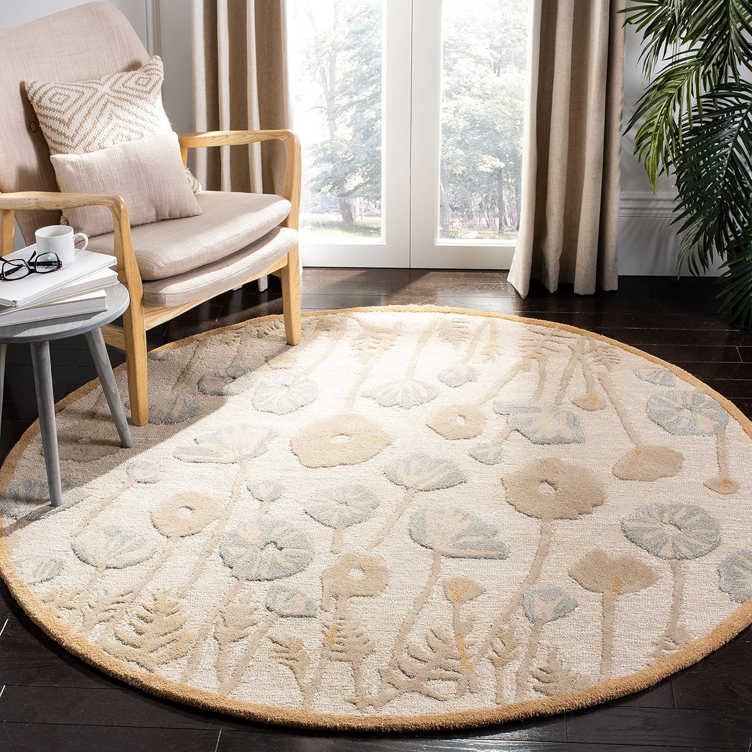 Martha Stewart x SAFAVIEH Area Rug Collection - 9' x 12', Cayenne Red, Handmade Wool & Viscose, Ideal for Living Room, Bedroom, Office, Dining Space (MSR3627B)