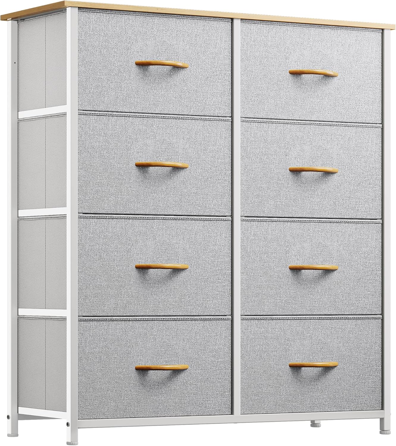 YITAHOME Chest of Drawers, Fabric 8Drawer Storage Organizer Unit for