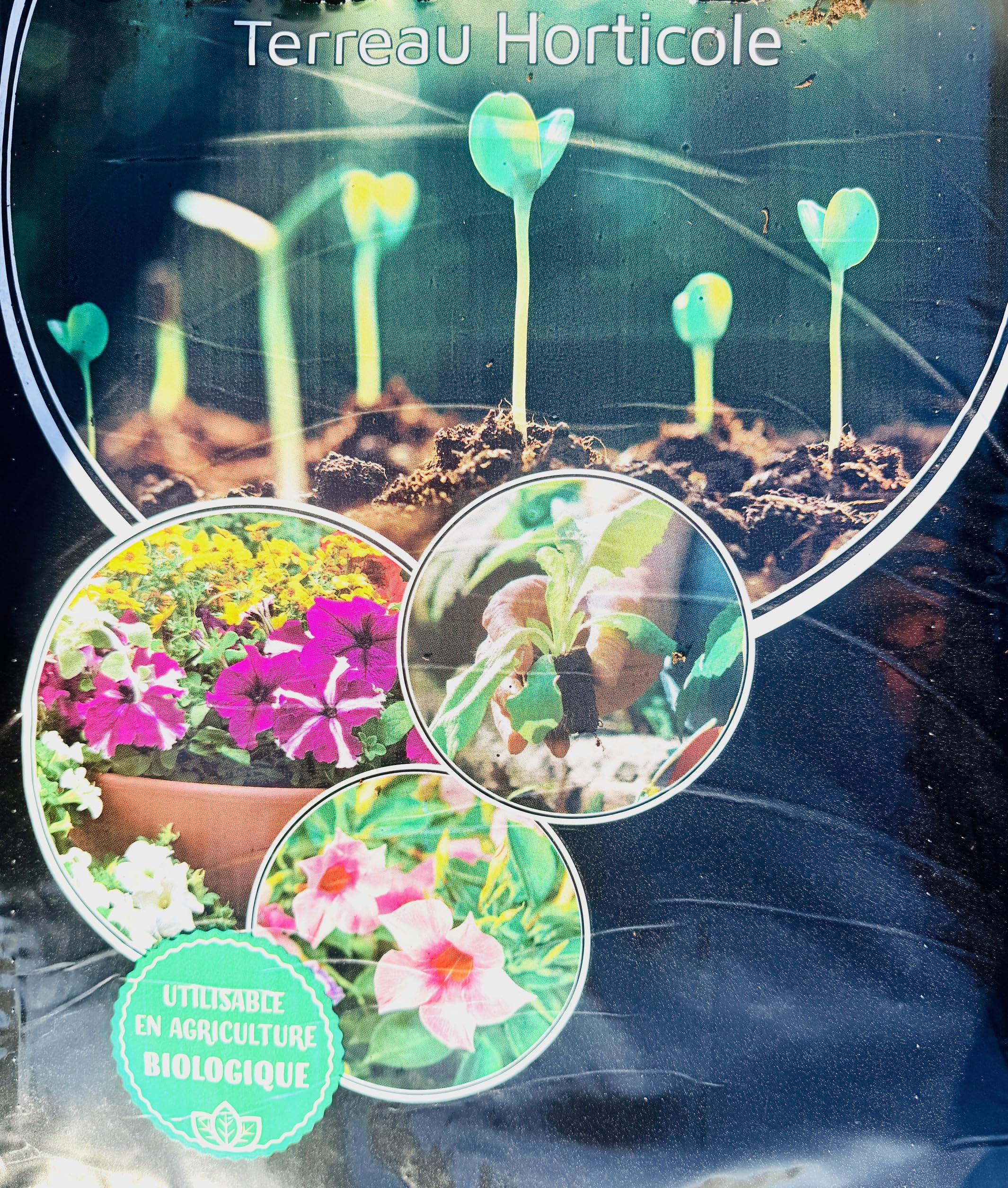 TERREAUX ENRICHIS en Engrais Organique UTILISABLE en Agriculture Biologique Made in France (Terreau horticole, 70L)