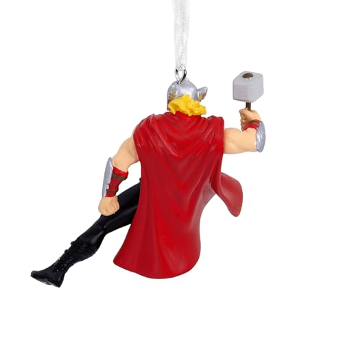 Hallmark Thor Ornament, MARVEL Tree Decoration, Disney Hanging Ornament, Christmas Hanging Ornament, Gifts for Christmas, Superhero, Comic Books