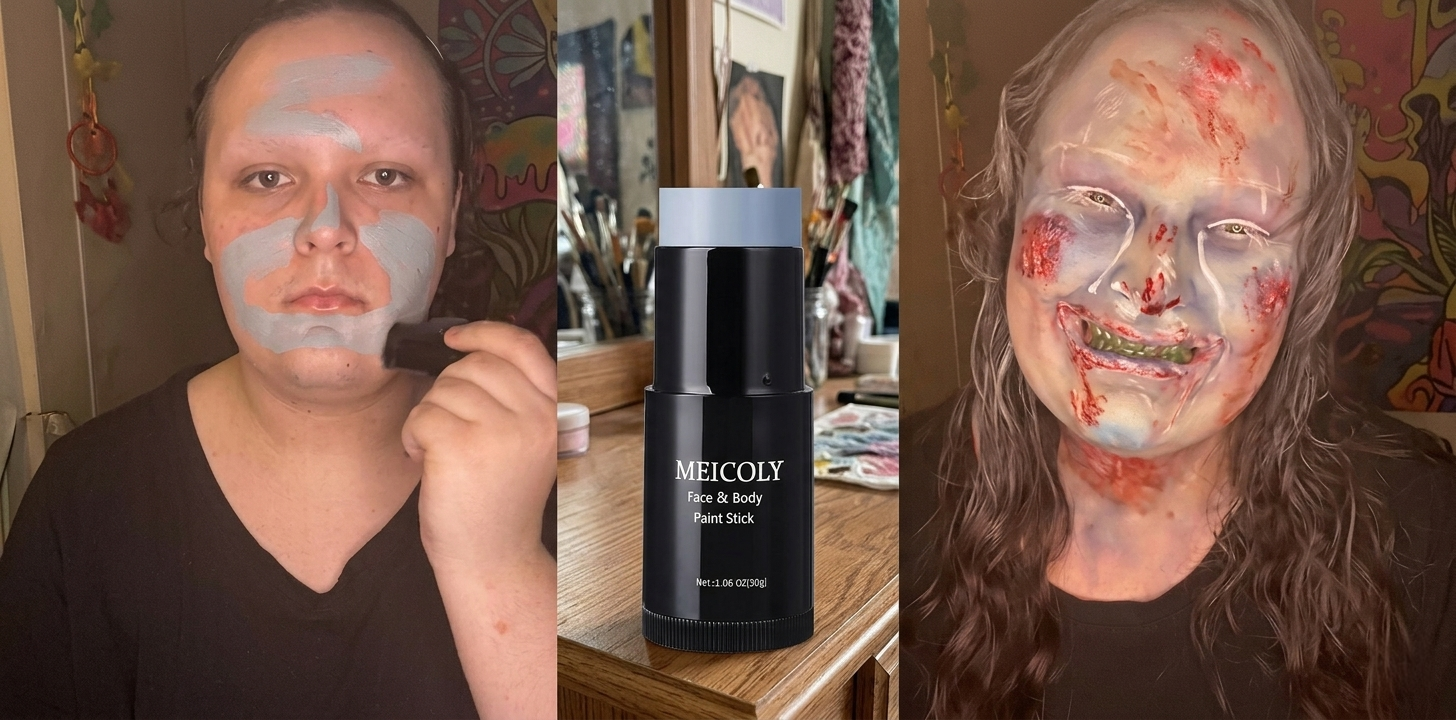 Amazon.com : MEICOLY Light Blue Face Body Paint Stick(1.06 Oz