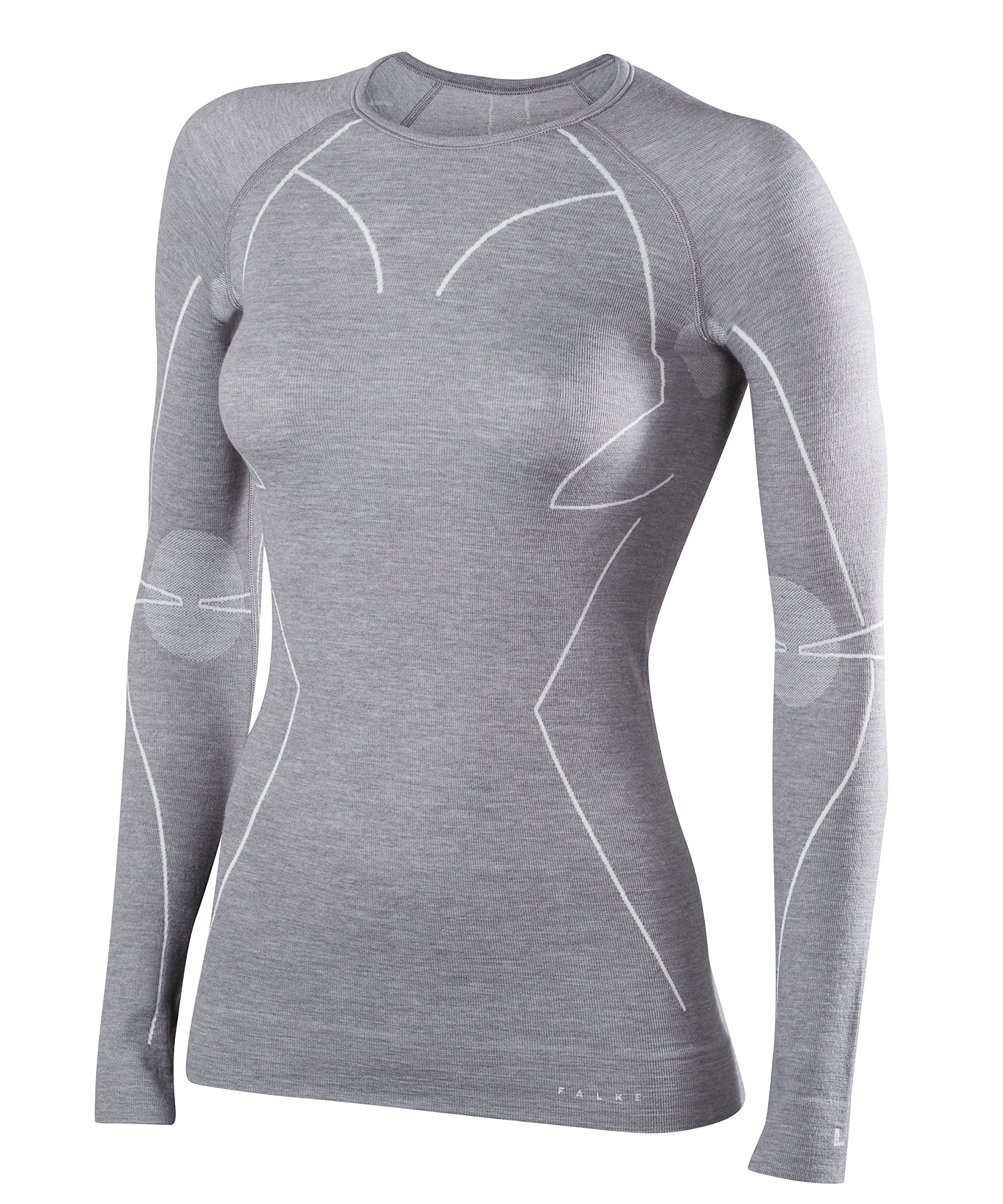 FALKE Women's Wool Tech. Breathable Warm Quick Dry 1 Piece Base Layer Top (pack of 1)