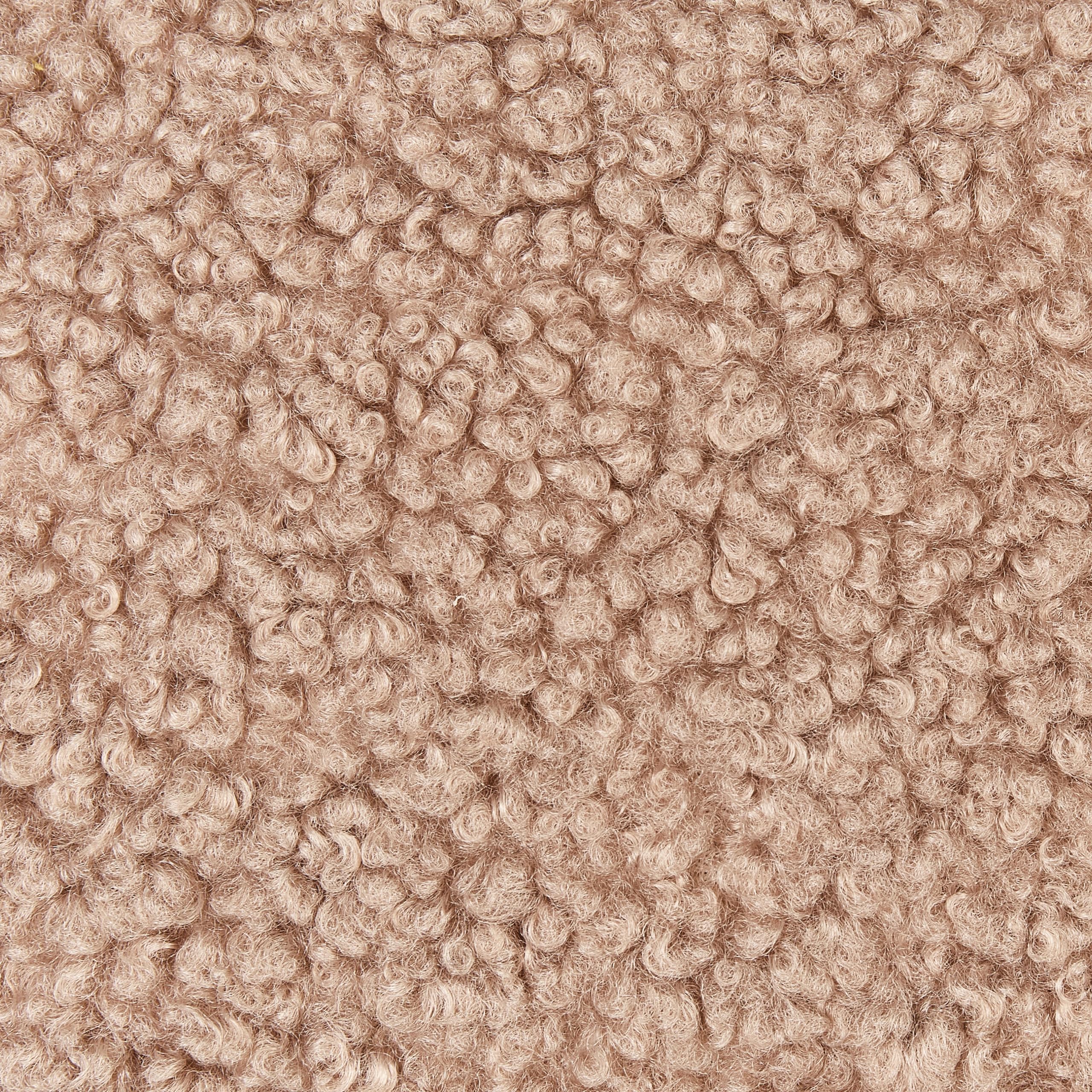 Beliani Fauteuil à Bascule Moderne en Tissu Bouclé Beige Sable et Pieds en Bois Oulu