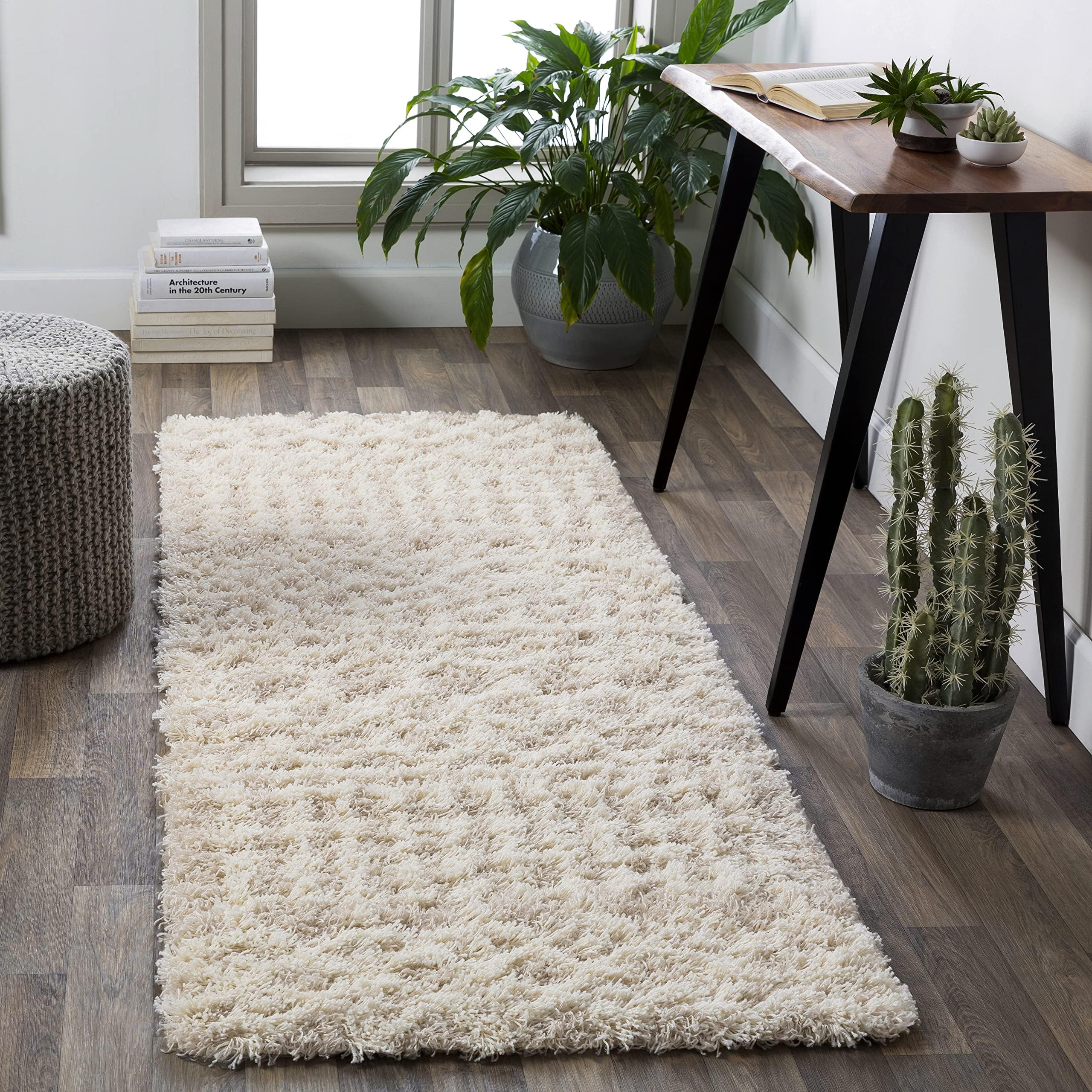 Livabliss Hapsburg Moroccan Shag Runner Area Rug, 2'7" x 7'3", Beige