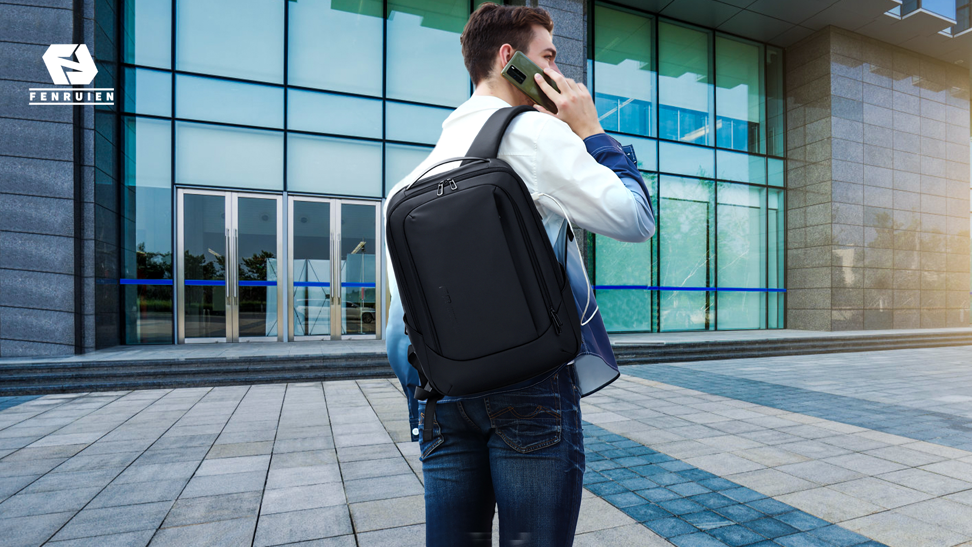 Amazon.com: FENRUIEN Business Travel Backpack for Men, Expandable