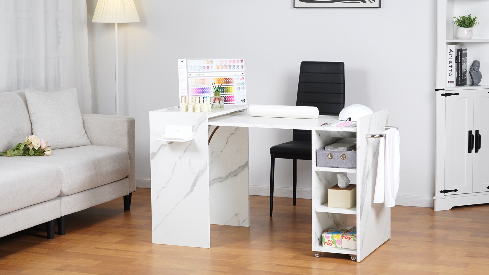 Amazon.com: Foldable Manicure Table Nail Desk, Expandable Nail