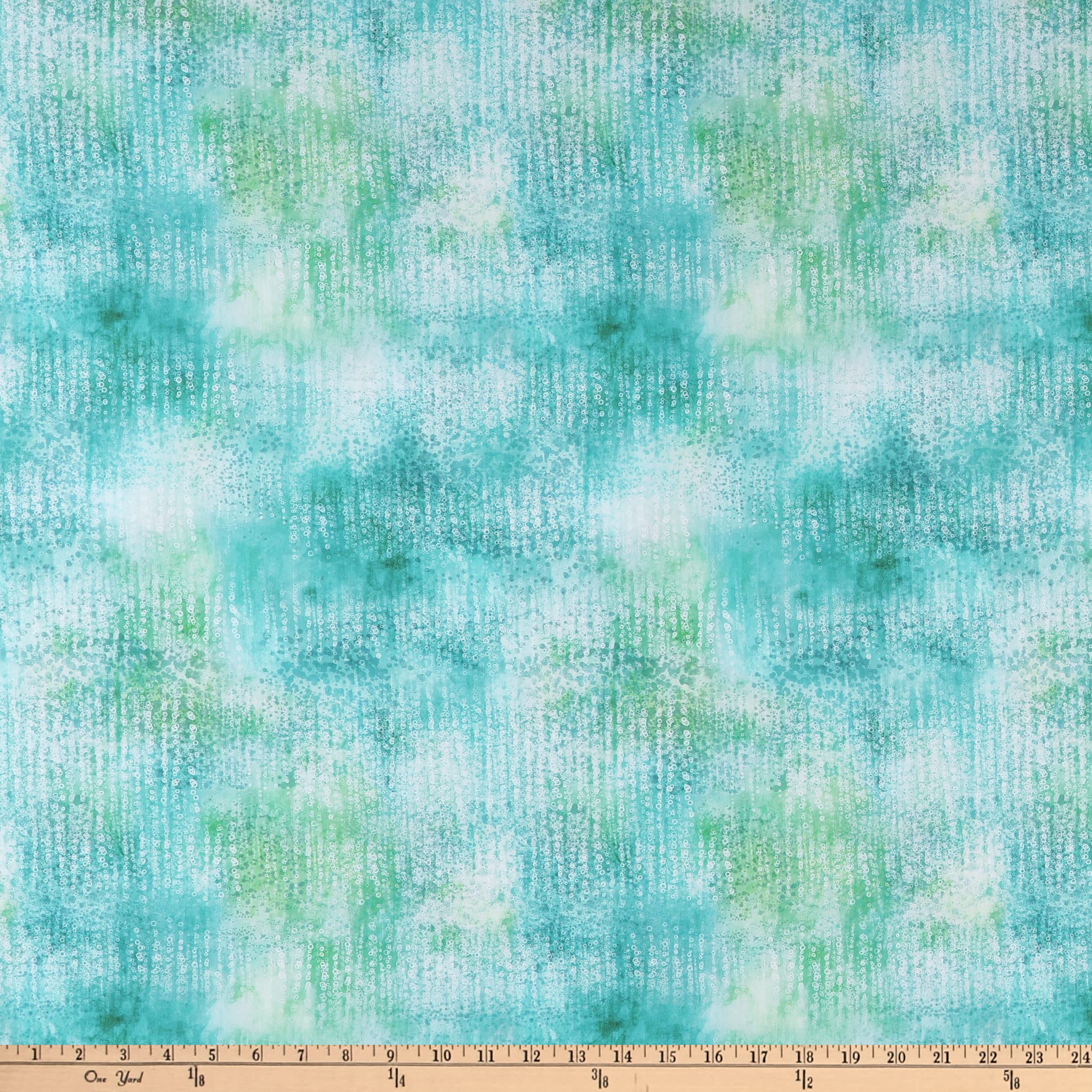 HoffmanHoffman Fabrics Hoffman Digital Jewel Basin Bubble Streaks Fabric, Spearmint