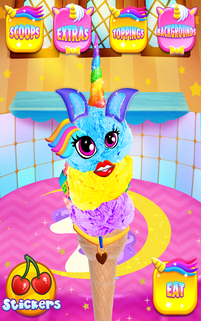 Unicorn Ice Cream & Frozen Desserts Kids Ice Cream Maker Games FREEAmazon.co.ukAppstore for