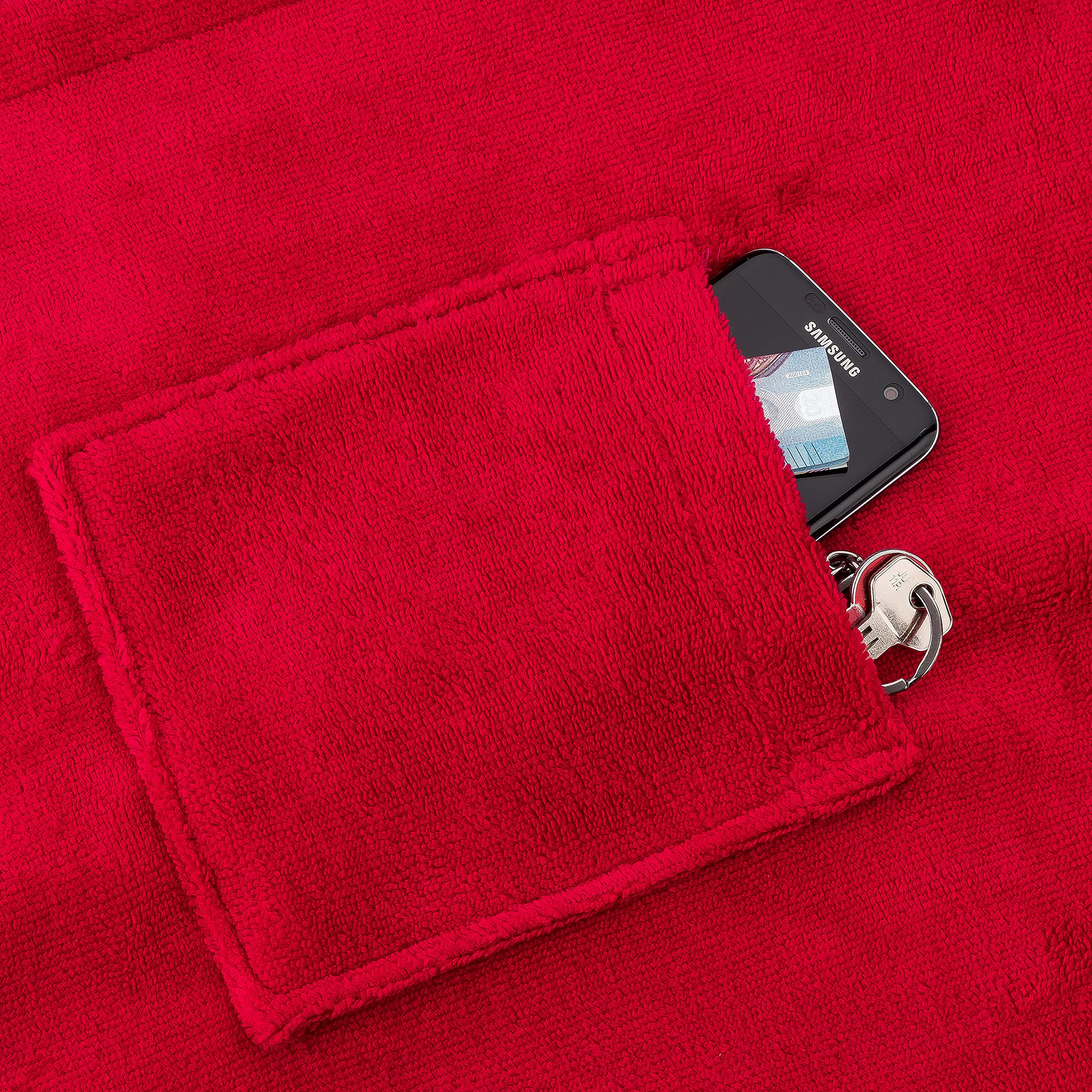 Saunakilt Luxury Damen, Serie Twin-Star, mit Klettverschluss und aufgesetzter Tasche (in verschiedenen Farben)