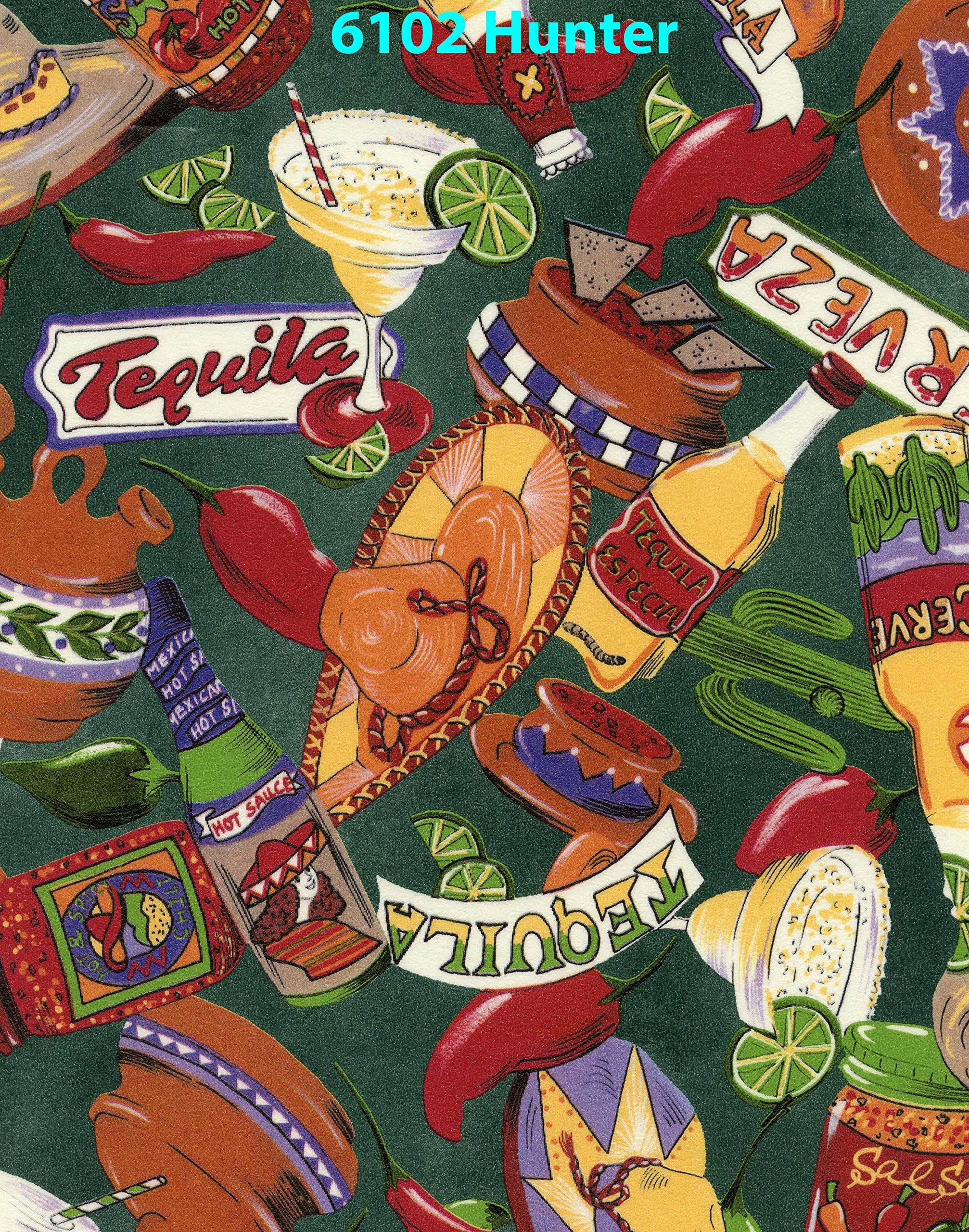 13 Gauge Spirit of Mexico Series 6102 Multi Vinyl Tablecloth 54" X 75' Roll