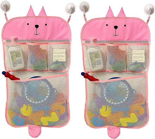 Nuevo y mejorado diseño esencial para bebésniños pequeños, juego de bolsas organizadoras de juguetes para el baño, juguetes de baño y dormitorio,