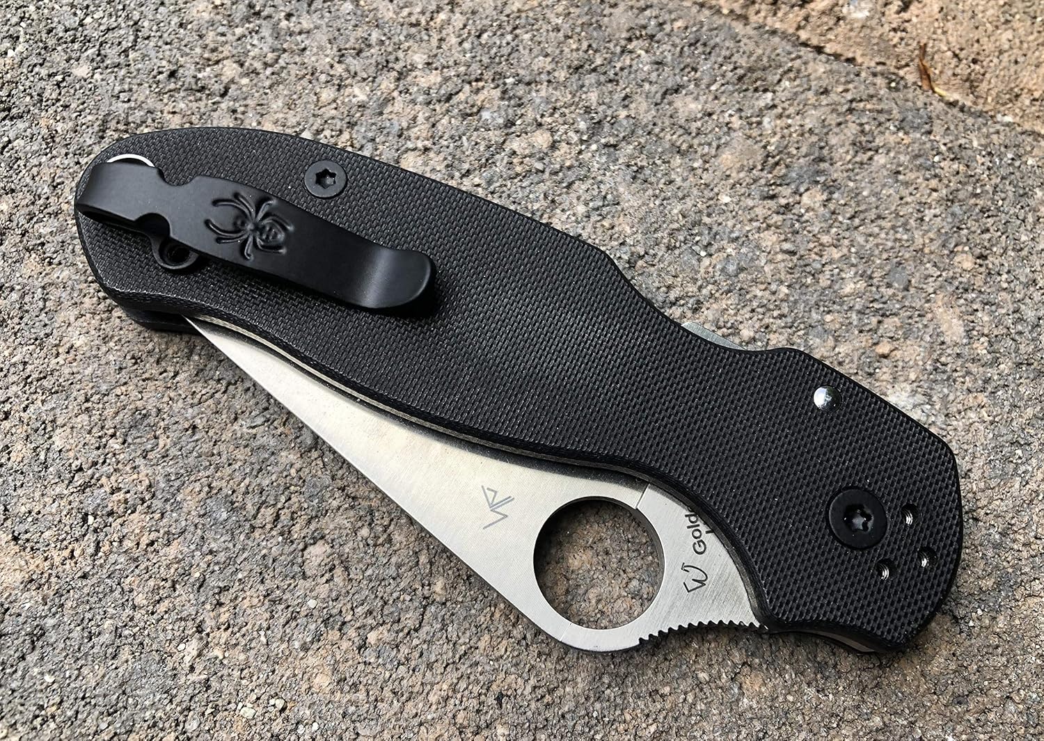 Flat Black Titanium Deep Pocket Clip For Spyderco Paramilitary 2 Para 3 Yojimbo 2 Knives