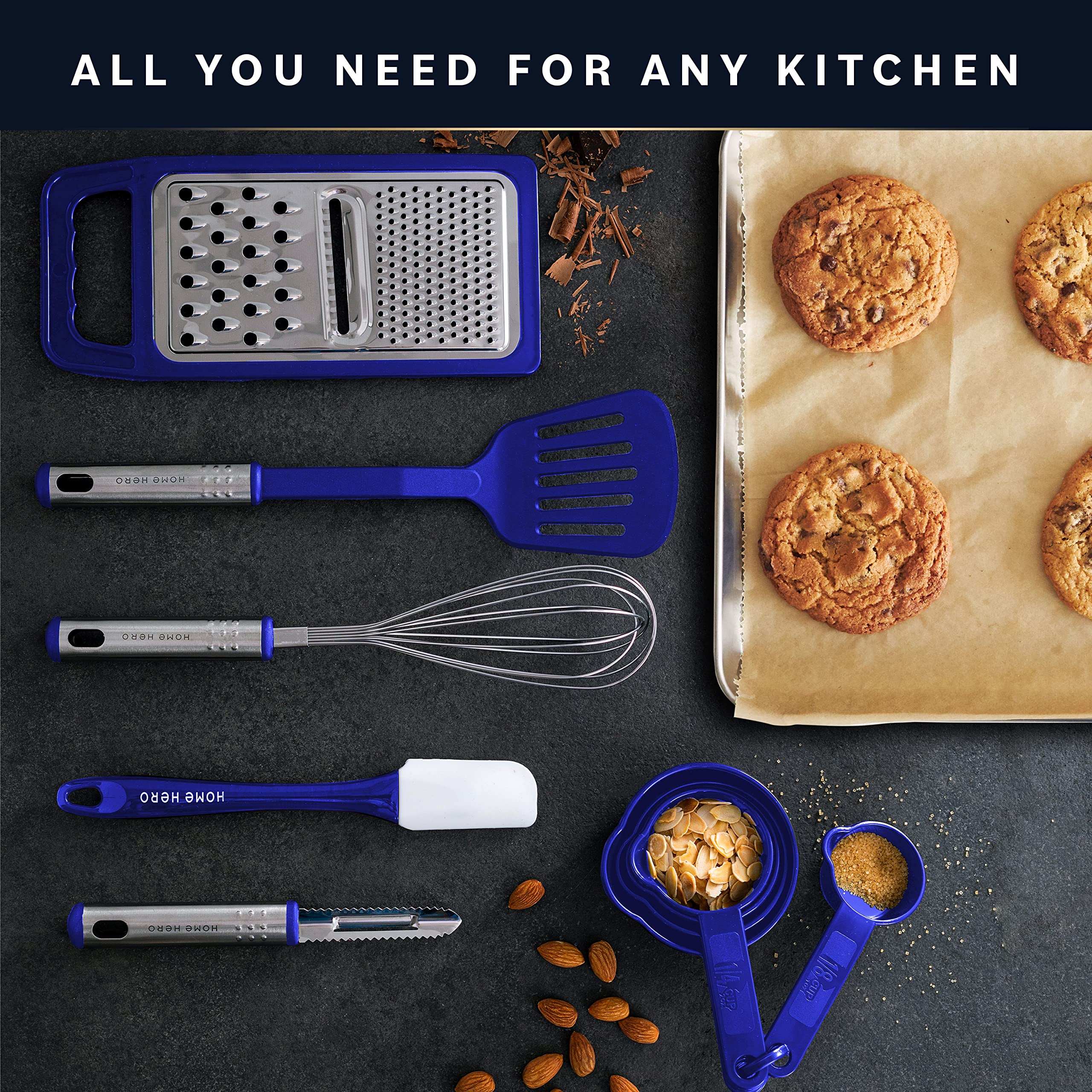 調理器具 hero Amazon | Home Hero キッチン用品25点セット ナイロン&ステンレス