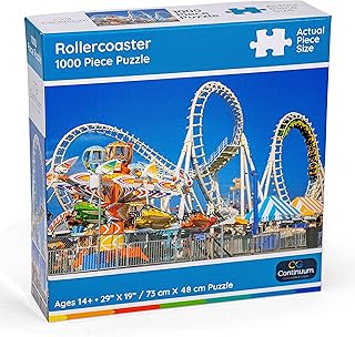 Continuum Games Roller Coaster 1000 Piece Jigsaw Puzzles Fun Puzzle Gift for Adults Family and Kids