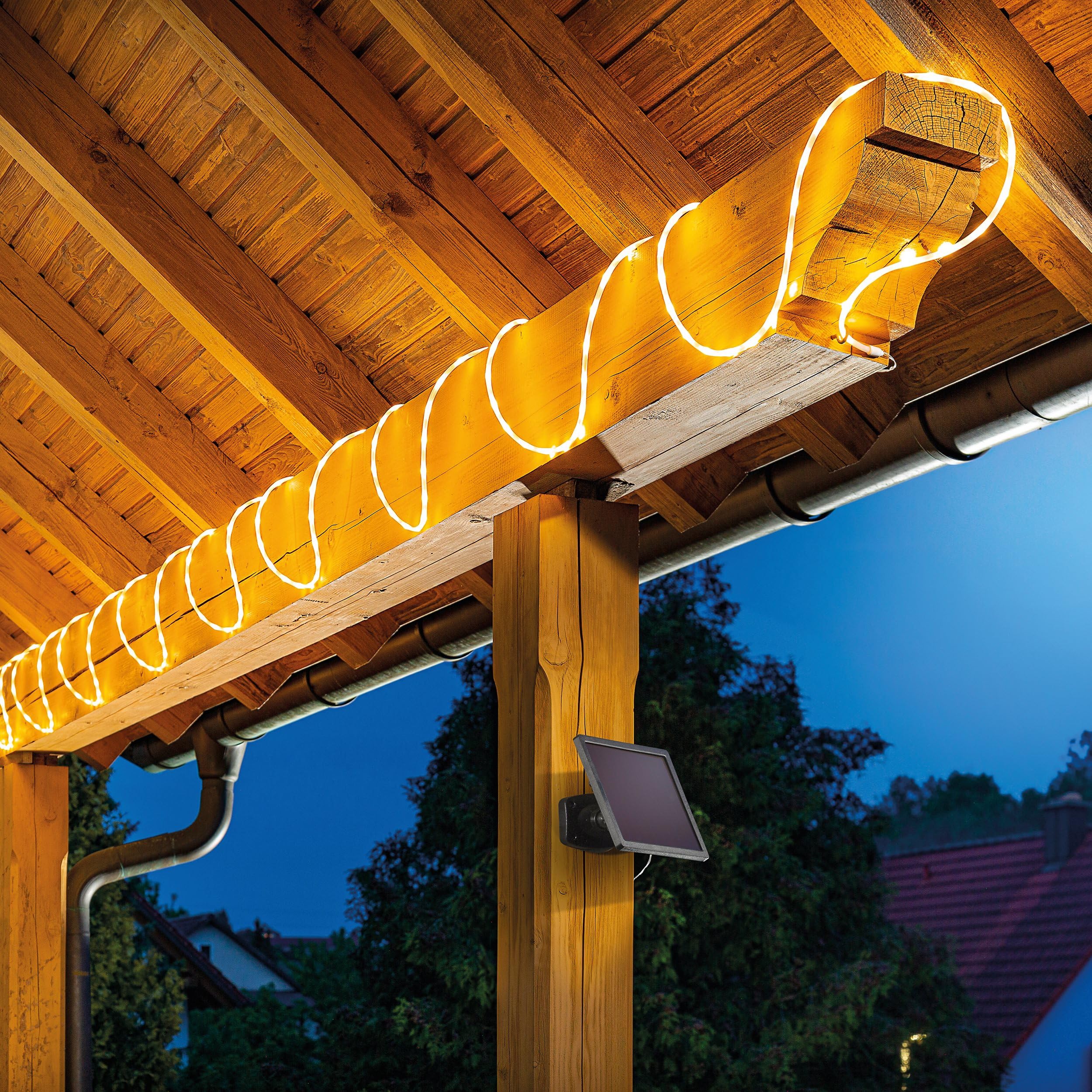 Esotec Solar Lichtschlauch Gartenbeleuchtung Outdoor warmweiß 102572