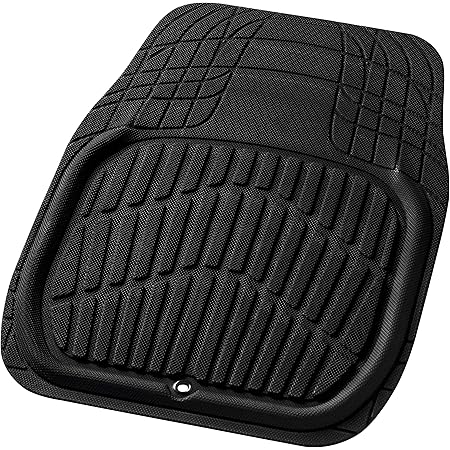 Amazon ボンフォーム カーマット カットシェイプ 普通車 フロント 1枚 防水 丸洗いok ズレ防止加工 フリーカット 48x65cm ブラック 6421 01bk フロアマット 車 バイク