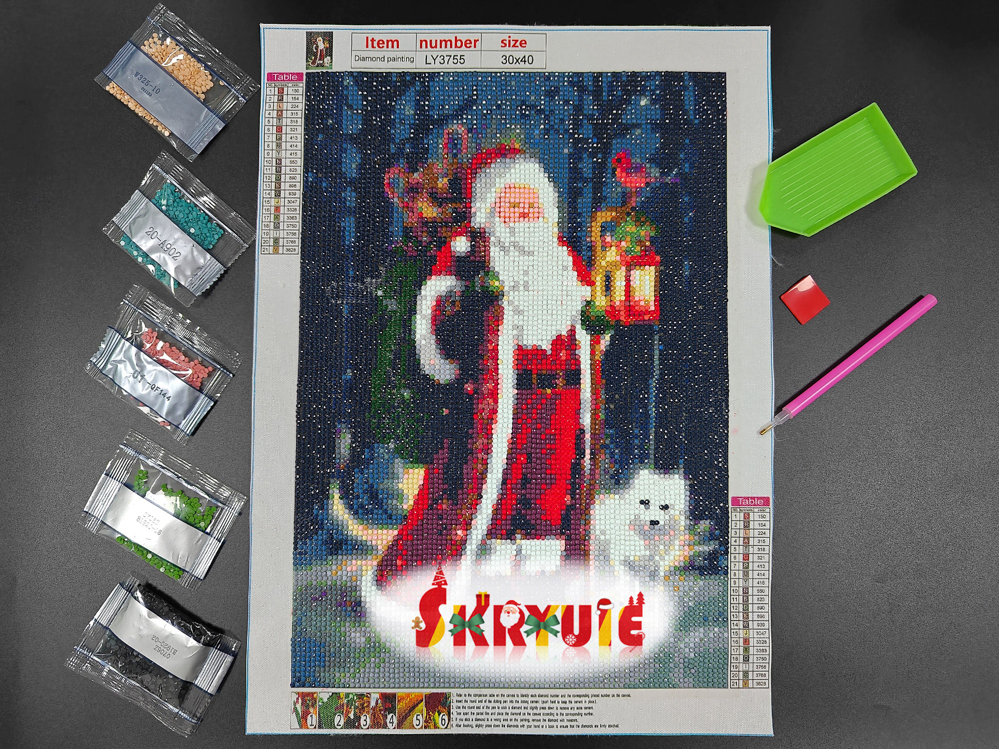 Noel様　D、I Amazon.com: SKRYUIE 5D Santa Claus Diamond Painting Kits