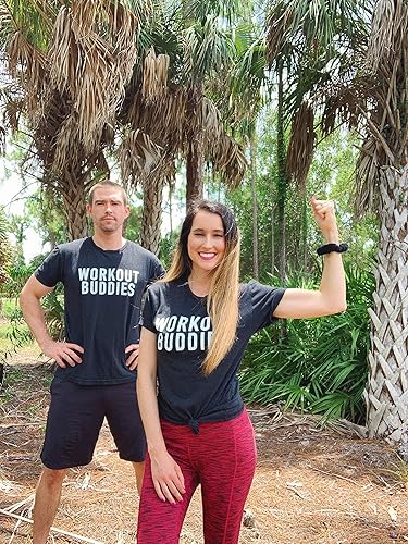 Miniatura 3 de Workout Buddies, Matching Workout Shirts for Couples, His and Hers Workout Shirts, Matching Couple Shirts, Matching Gym Shirts for Couples