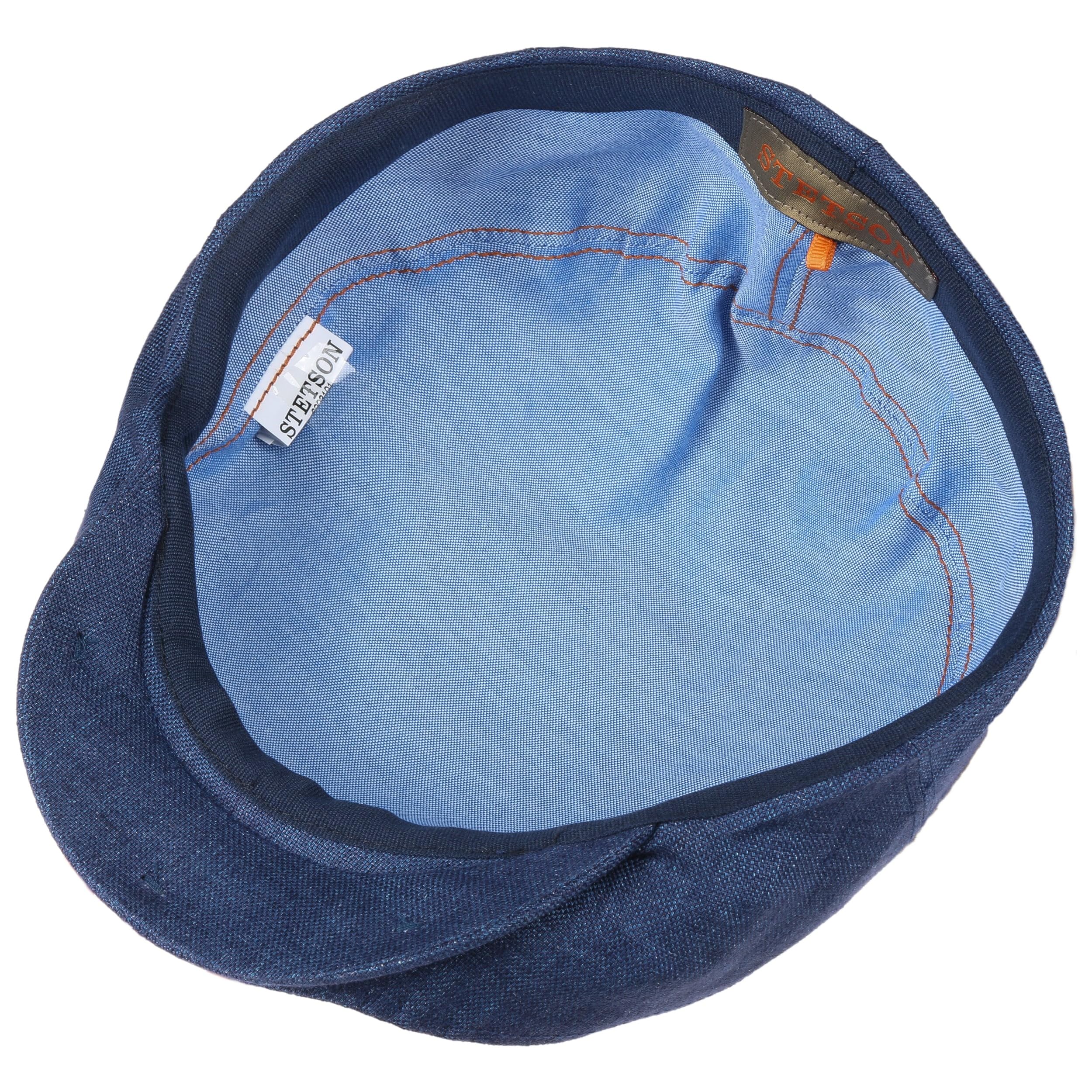 Stetson Just Linen Flatcap Schirmmütze Uni einfarbig Made in EU Damen und Herren Frühling Sommer