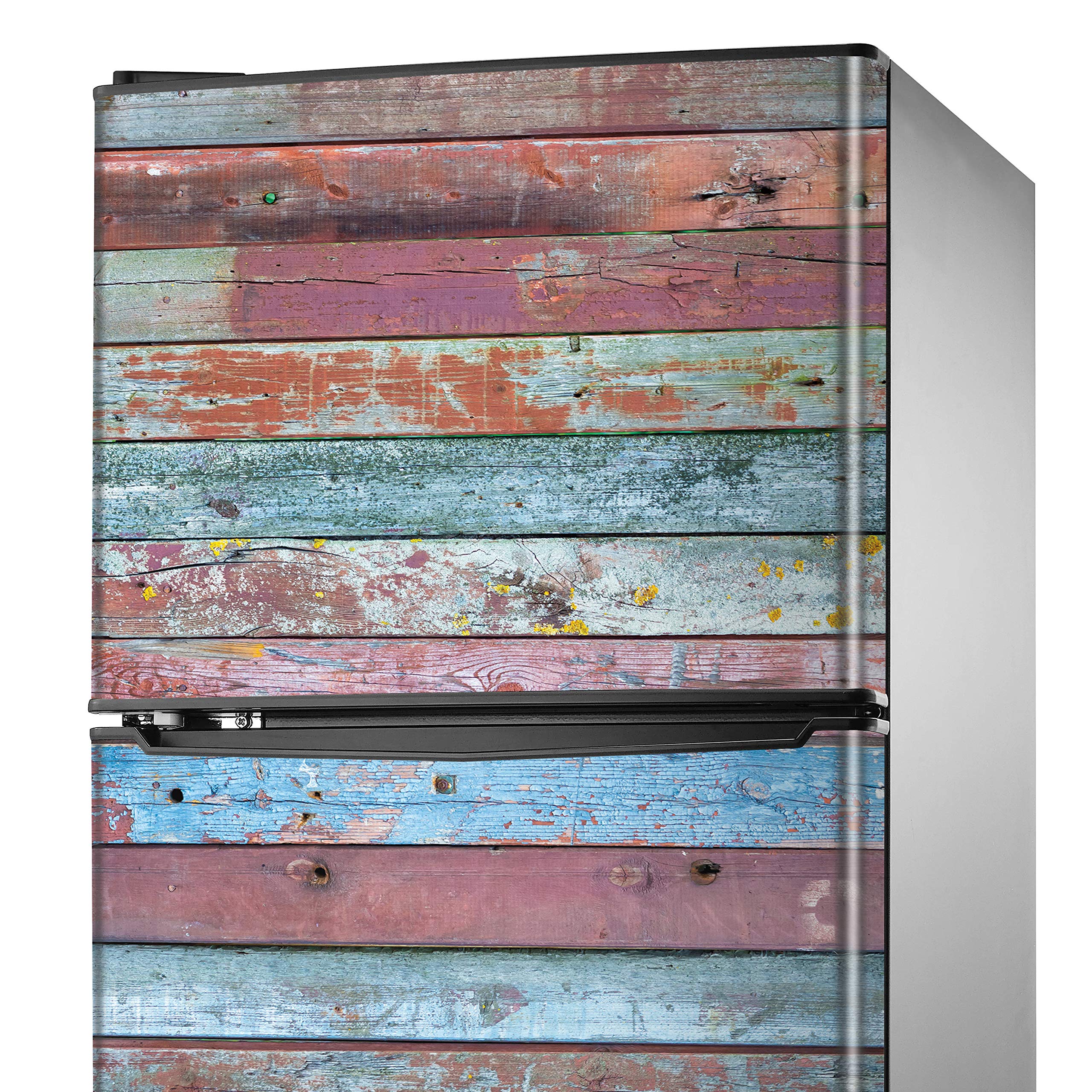 Adesivo per frigorifero e lavastoviglie, finto legno di acacia, 180 cm x 59,5 cm | Leroy Merlin