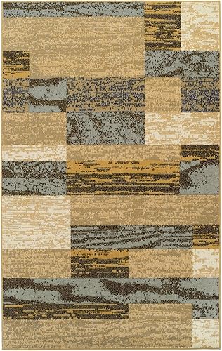 Superior Alfombra de pasillo de interior, respaldo de yute, decoración moderna de suelo de retazos geométricos para dormitorio, oficina, sala de