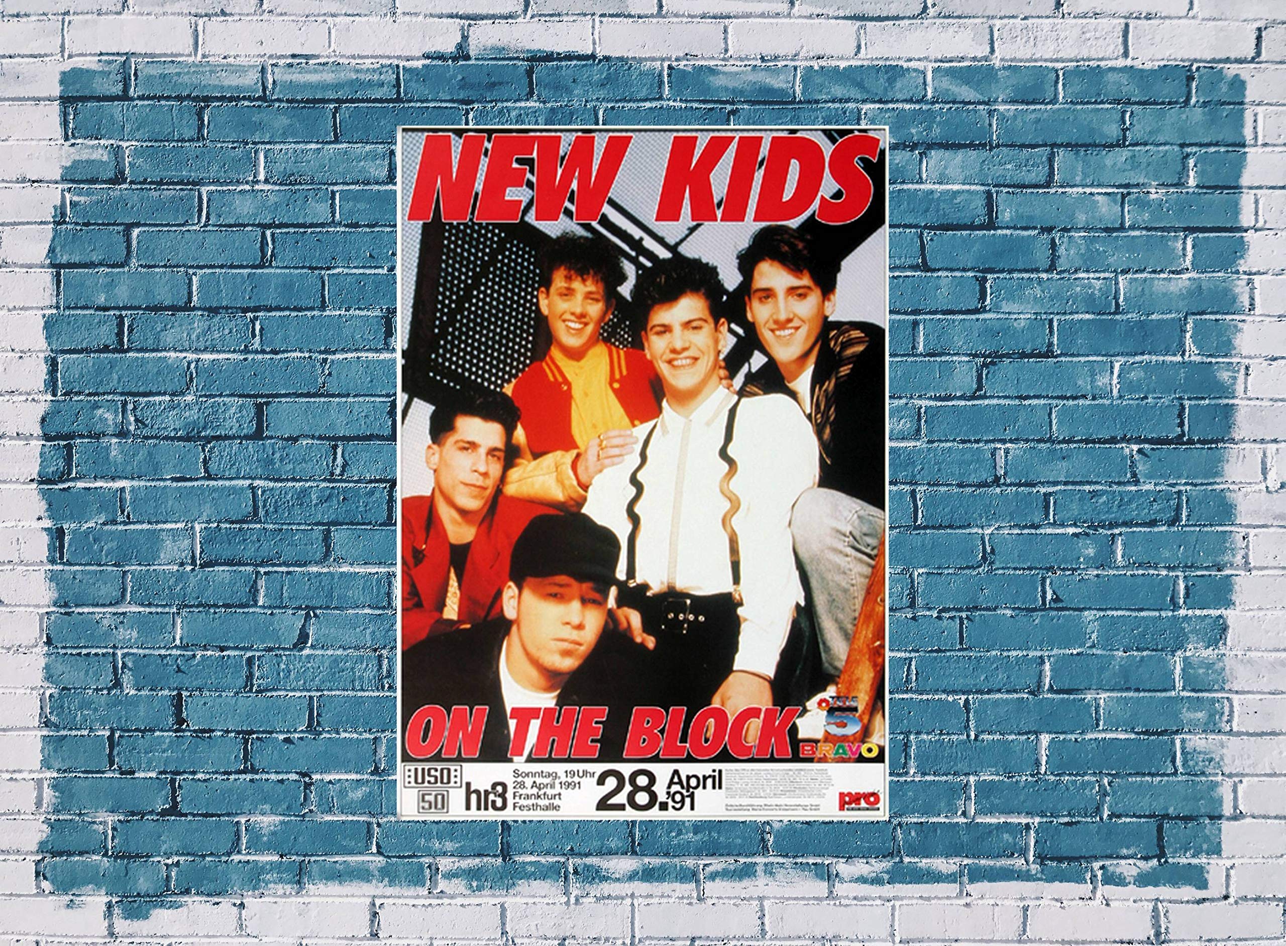 New Kids of The Block - Step by Step, Tour 1991 » Konzertplakat/Premium Poster | Live Konzert Veranstaltung | DIN A1 «