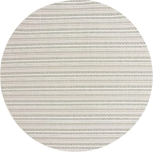 Miniatura 9 de Unique Loom Outdoor Striped Collection Alfombra de área - Maia (2' 7" x 12' camino, rojomarfil)