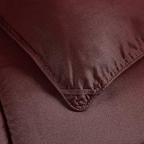 Vista 72 de Juego de edredón de plumón alternativo, 3 piezas Gris pardo