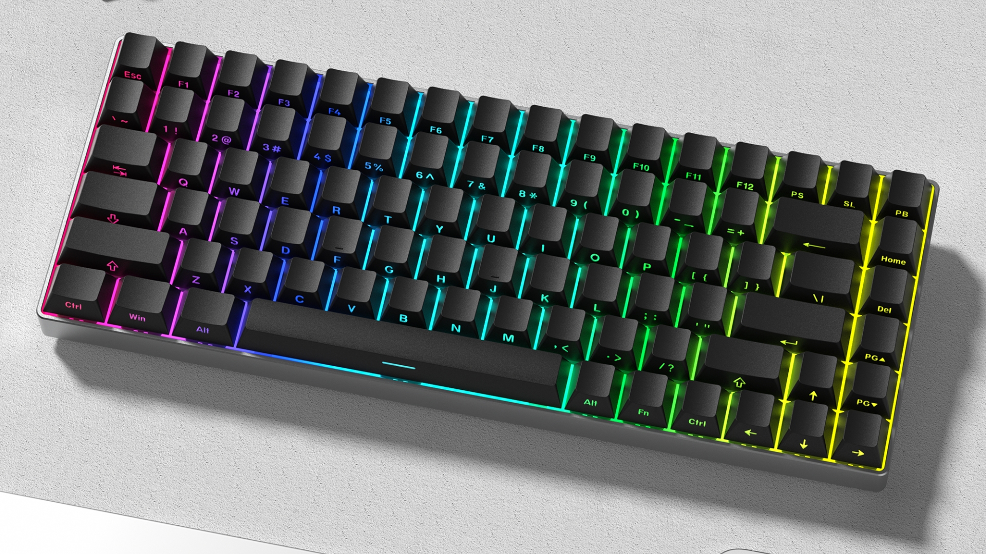 Amazon.com: dagaladoo Black keycap Set,Shine Through keycaps 60 75