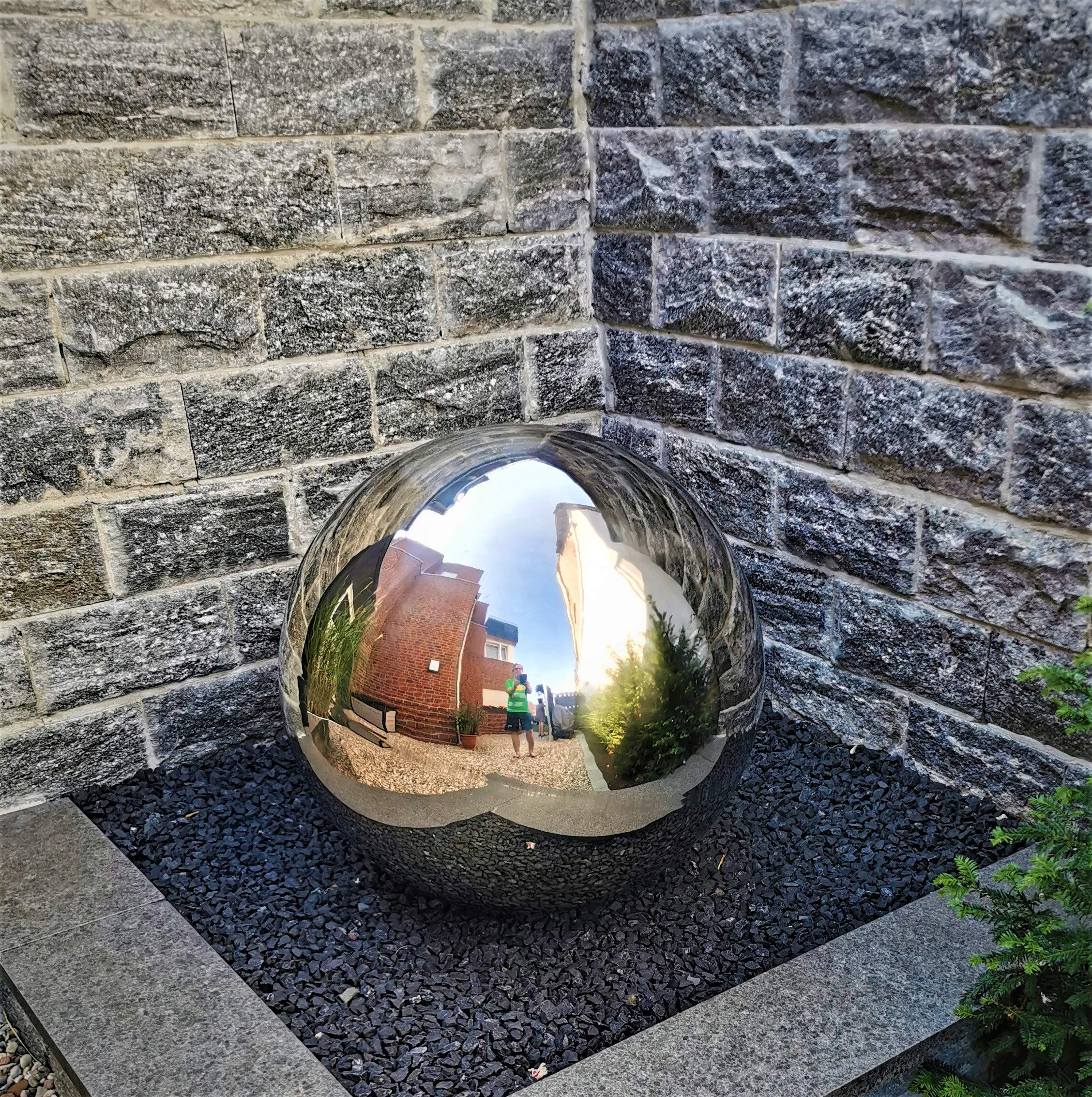 Dekokugel aus Edelstahl 30 cm poliert Dekorationskugel Edelstahlkugel