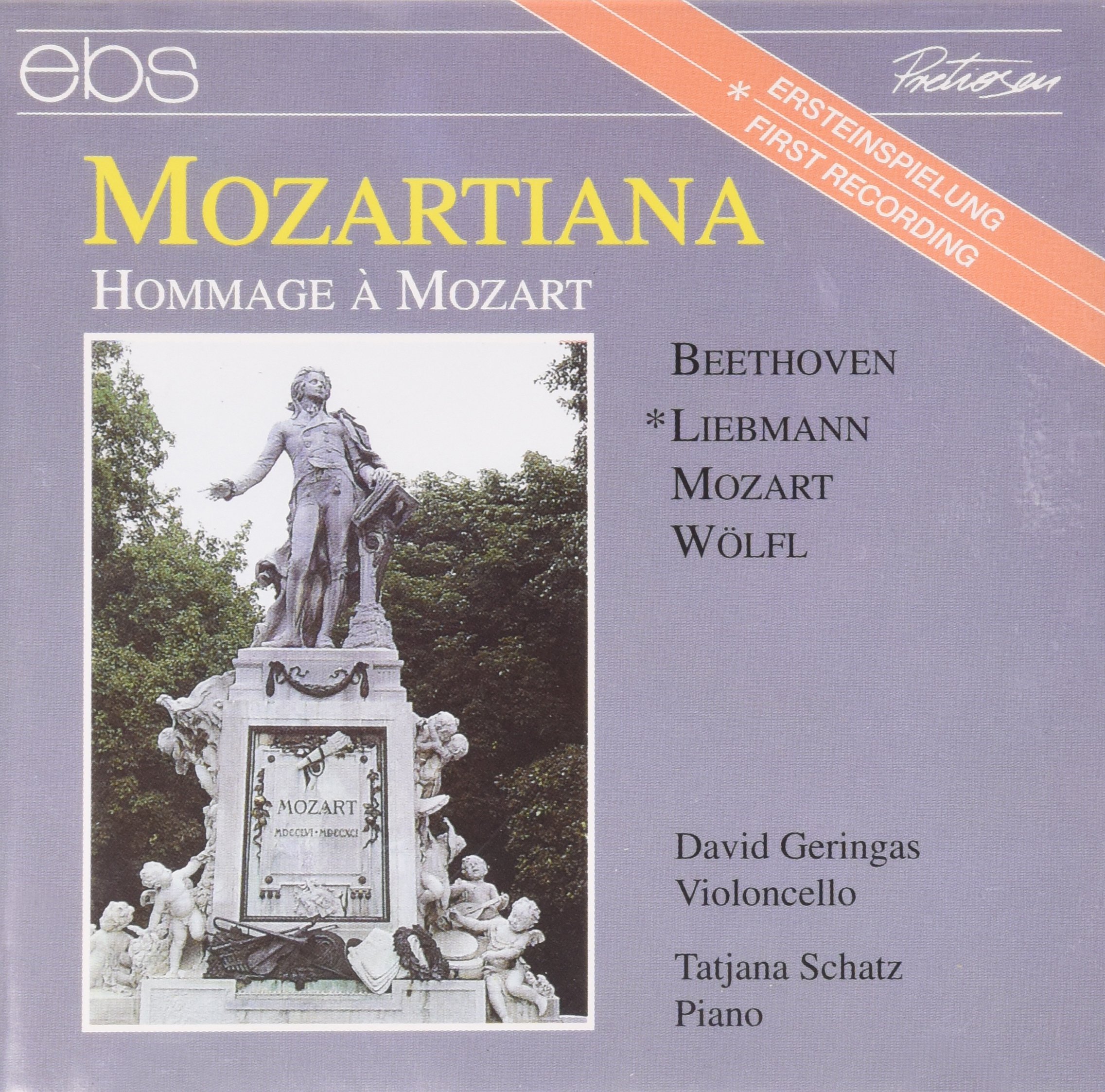 Mozartiana-Hommage An Mozart [Audio CD] Beethoven / Geringas / Schatz
