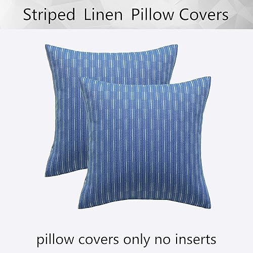 Miniatura 8 de Kevin Textile - Juego de 2 fundas de almohada decorativas de lino de arpillera cuadrada sólida, moderna, concisa, para sofá, automóvil, 20 x 20