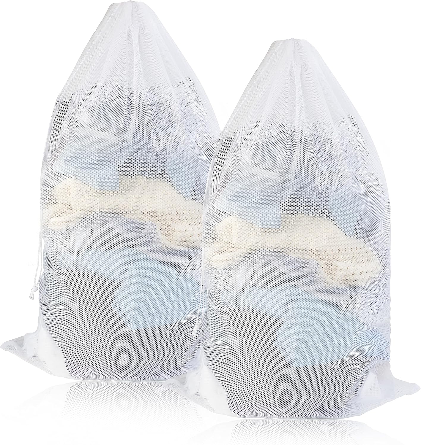 Extra Large Mesh Laundry Bags, 2 Pack Dirty Laundry Bags