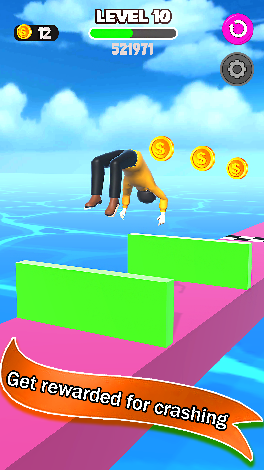 Backflip Gymnastics Trickster Physical Stunt Master Runner Game