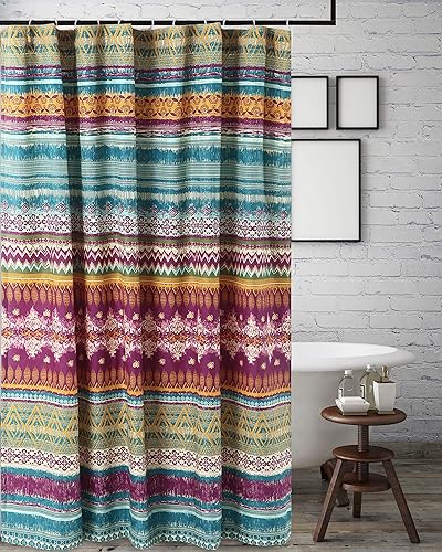 Miniatura 3 de Greenland Home Cortina de ducha Southwest, Siesta, 72 x 72 pulgadas