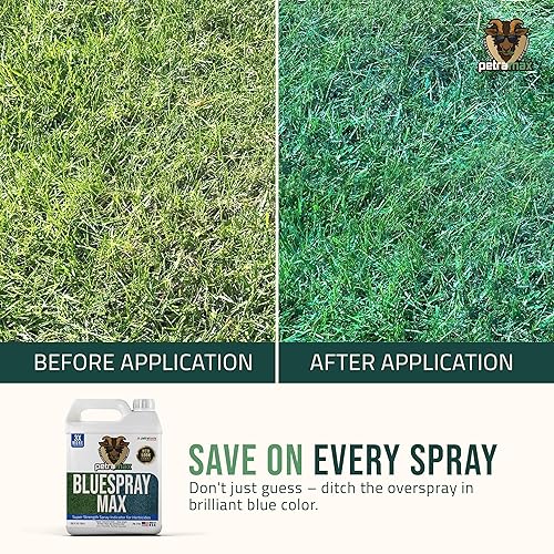 Miniatura 3 de Petra Tools Blue Lawn Dye - Concentrado súper fuerte 3 veces más que otros, fertilizante, indicador de pulverización de marca azul para uso