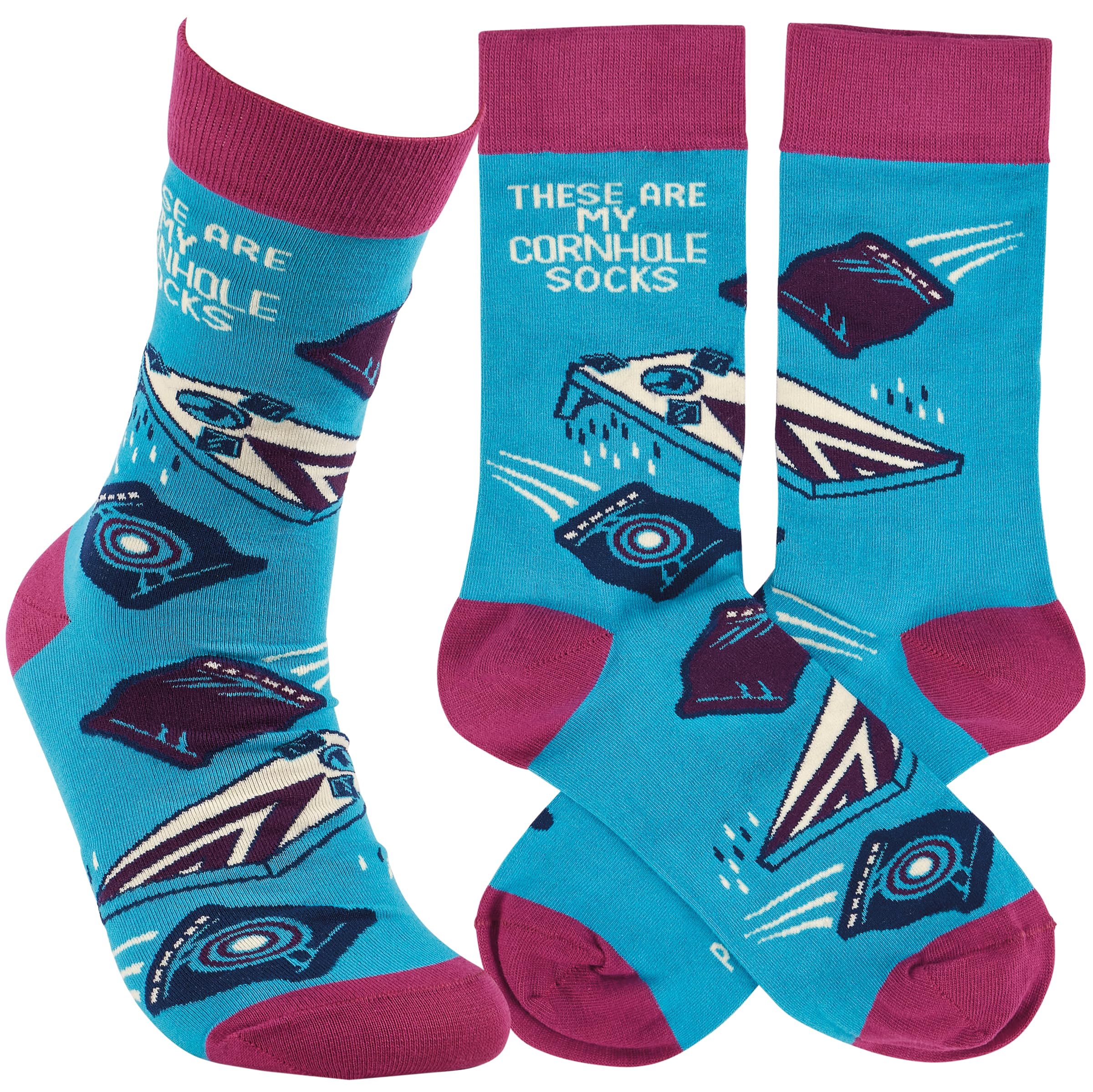 Calcetines Cornhole el regalo original unisex para aficionados a los juegos 7