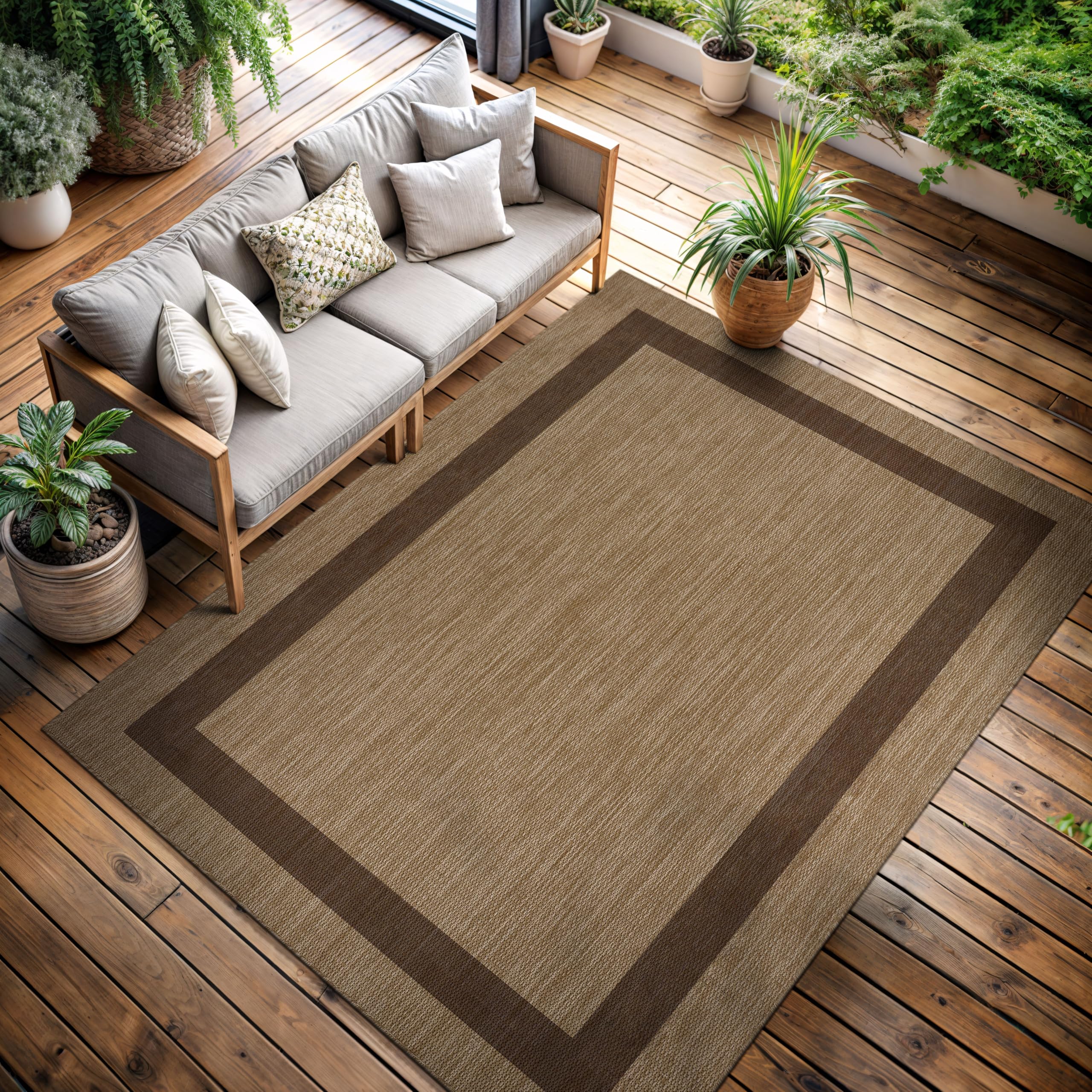 Amazon.com: CAMILSON Outdoor Rug 5x7 - Modern Outside Rugs for