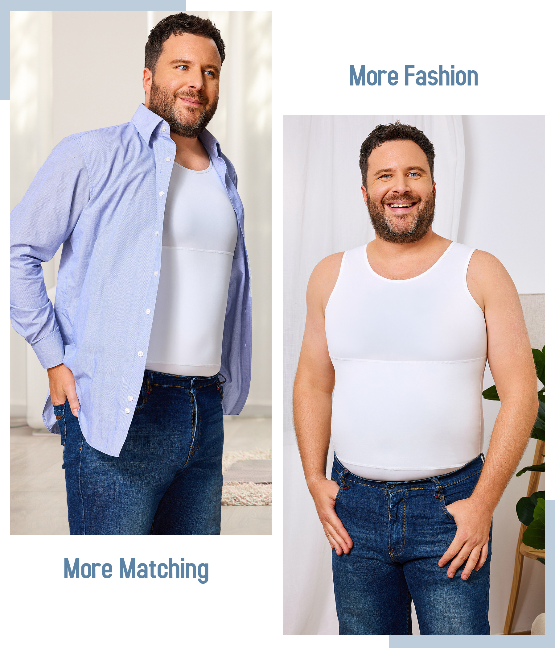 Amazon.com: TAILONG Gynecomastia Compression Shirts for Men - Body