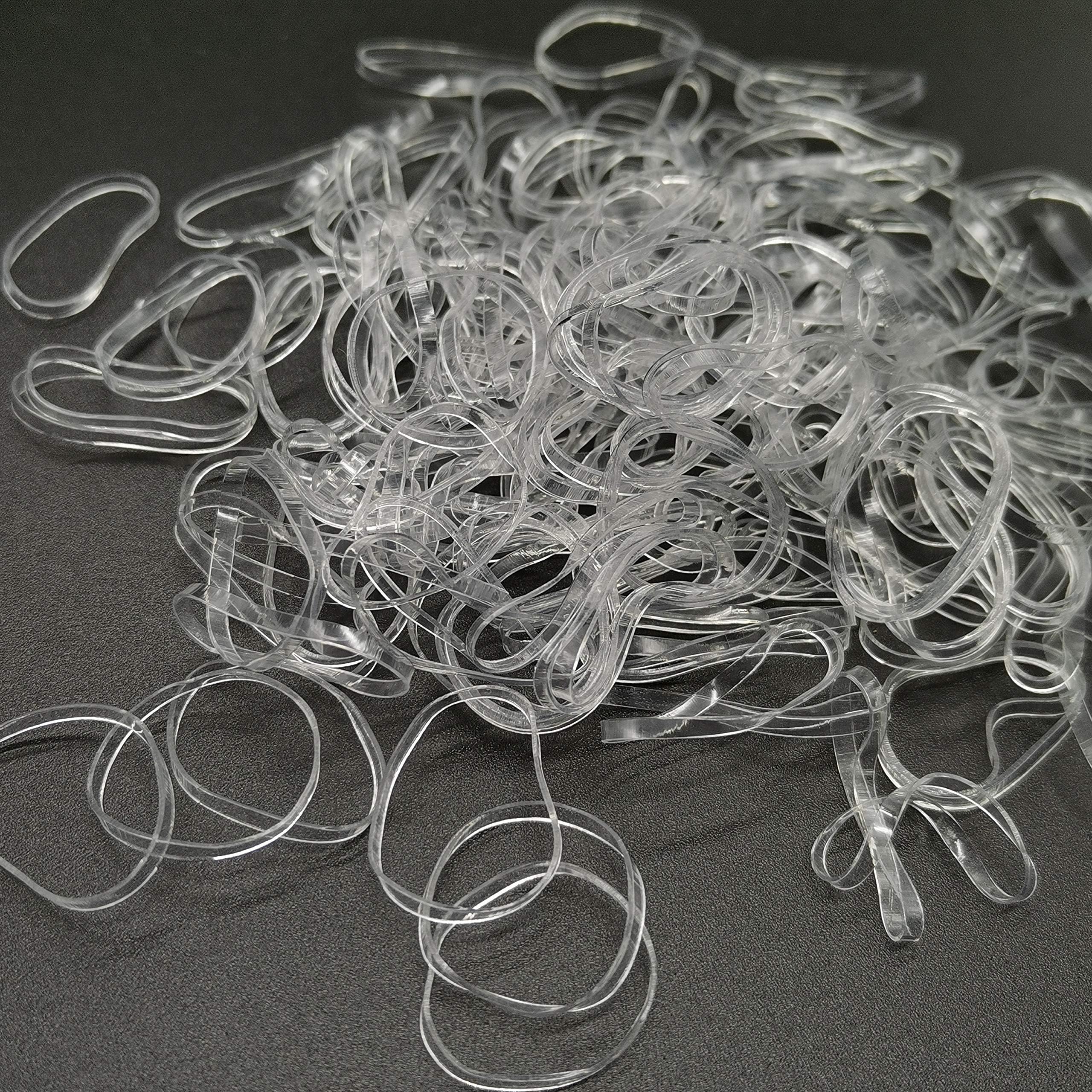 1000 PCS of Mini Hairbands girls, Clear Hair Elastics, Tiny Clear Hair Elastic Bands to Beautify Your Hair, Small Hair Bands for Women, Hair Ties for Kids