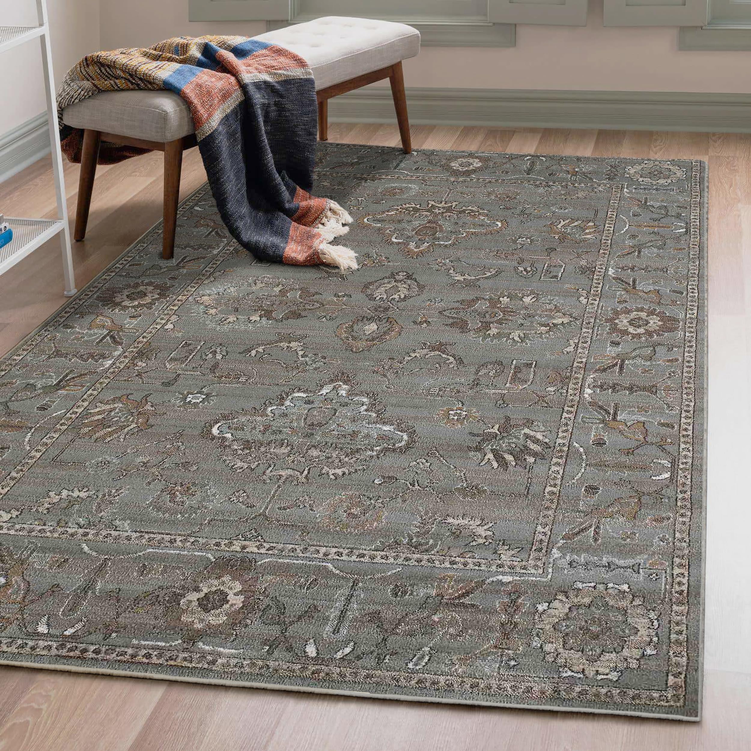 Radici USA Colosseo Area Rug, 7'10" x 10'6", Grey