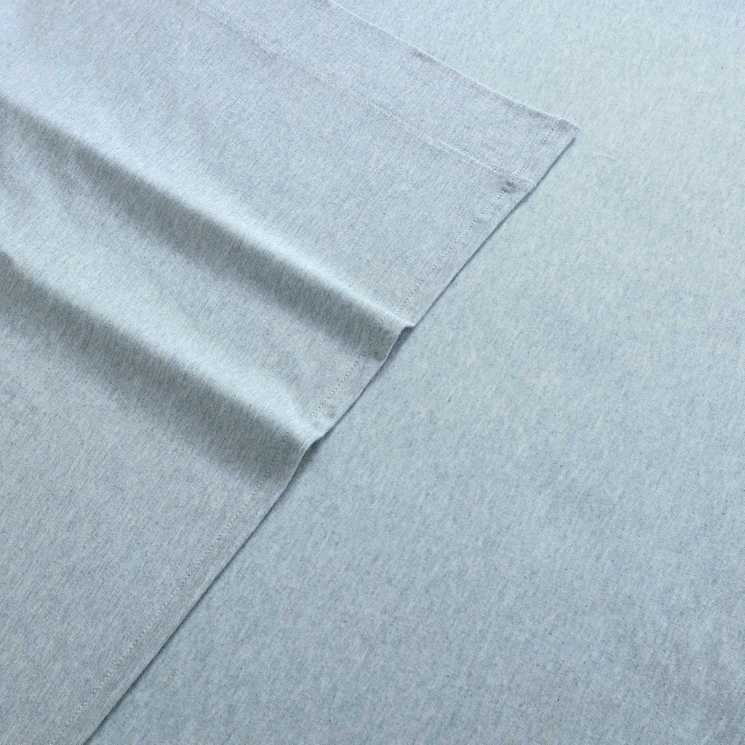 Calvin Klein - Sábanas de Cama King, Juego de Ropa de Cama de Jersey de Mezcla de algodón con Bolsillos Profundos, Esenciales de Ropa de Cama súper Suaves y acogedores (algodón Moderno Aguamarina