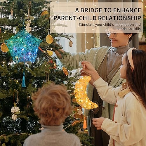 Miniatura 6 de bemece Kit de arte de cuerda 3D, artes y manualidades para niños de 8 a 12 años, kits de manualidades para regalos para cumpleaños, Navidad, luz