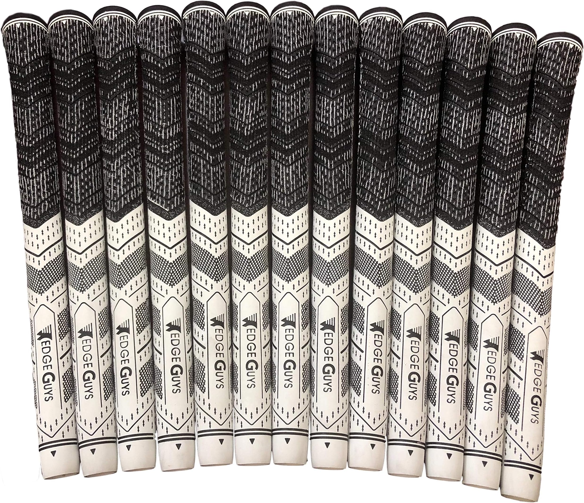 Wedge Guys MM Performance Golf Grips – Set of 13 Multi-Material Moisture Wicking All-Weather Cord Rubber Golf Club Grips Ideal for Clubs Wedges Drivers Irons Hybrids