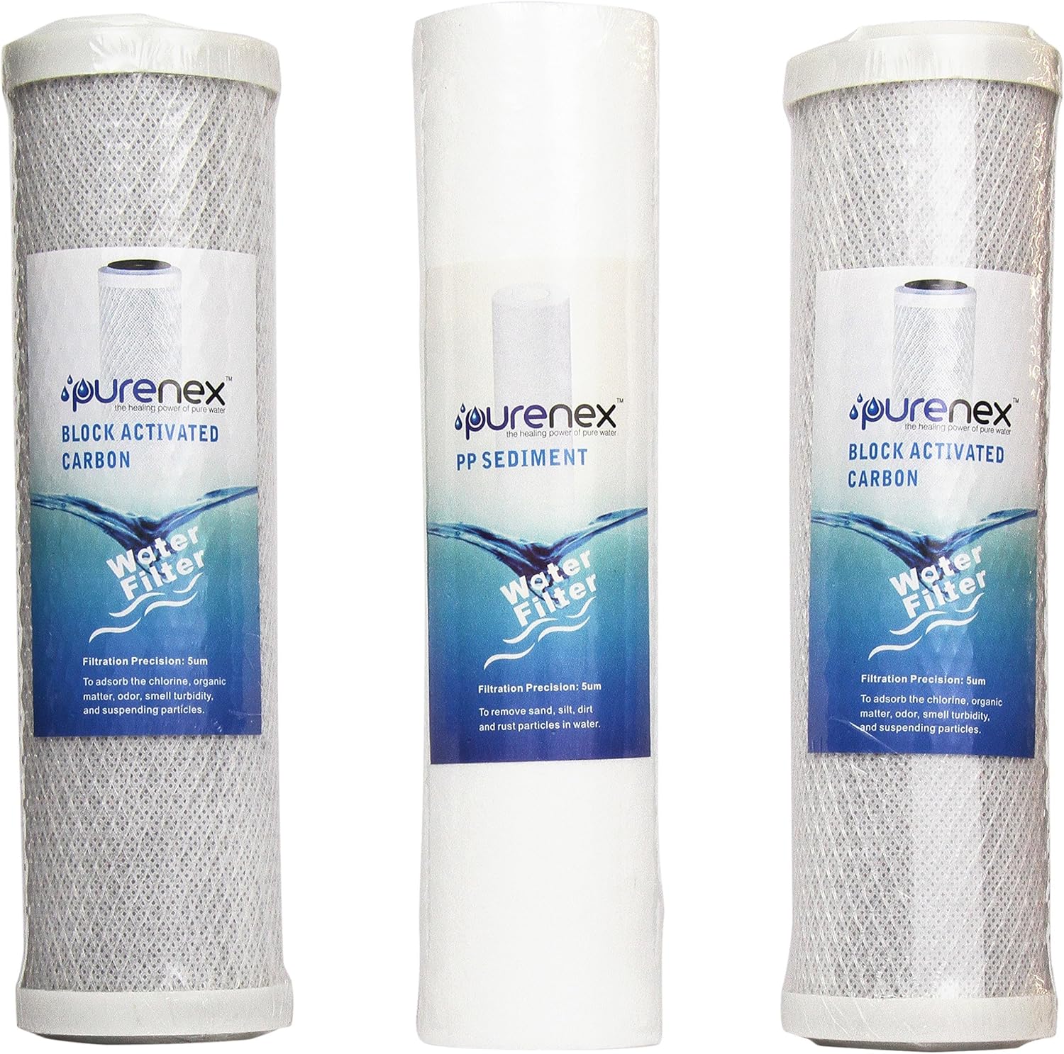 Replacement Filter Sediment Carbon Blocks FOR ALL RO FILTERS OR ANY 10'' HOUSING